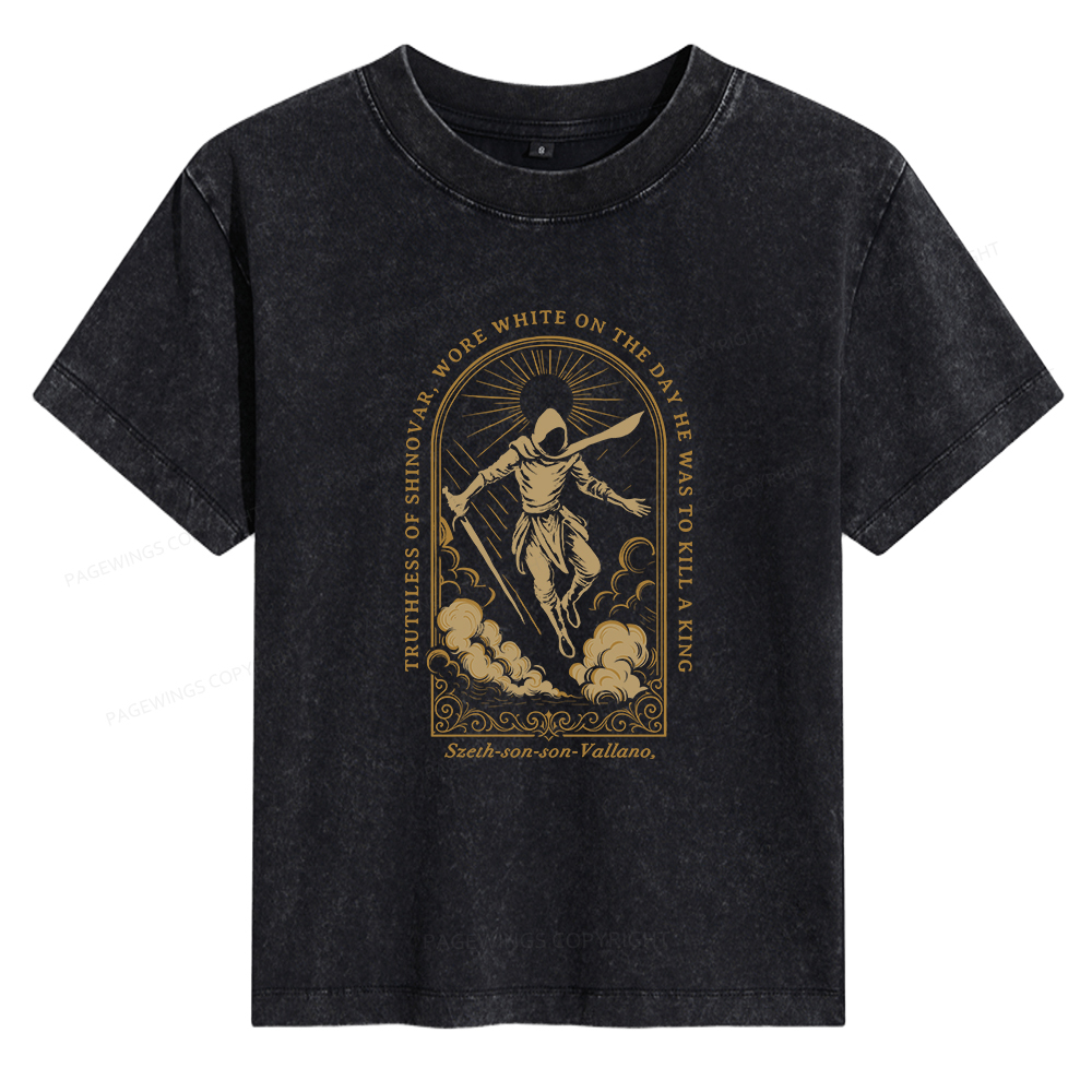 Pagewings Truthless of Shinovar Women's Washed T-shirt