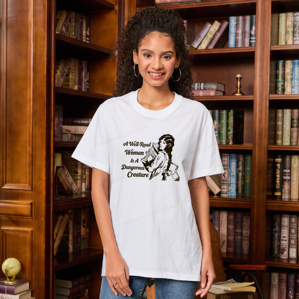 Pagewings A Well-Read Woman Is A Dangerous Creature Unisex Classic T-shirt