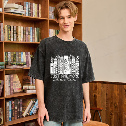Pagewings Just One More Chapter Unisex Washed T-shirt