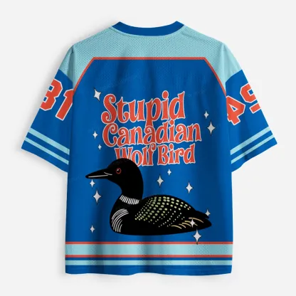 Pagewings Stupid Canadian Wolf Bird Unisex Mesh Jersey