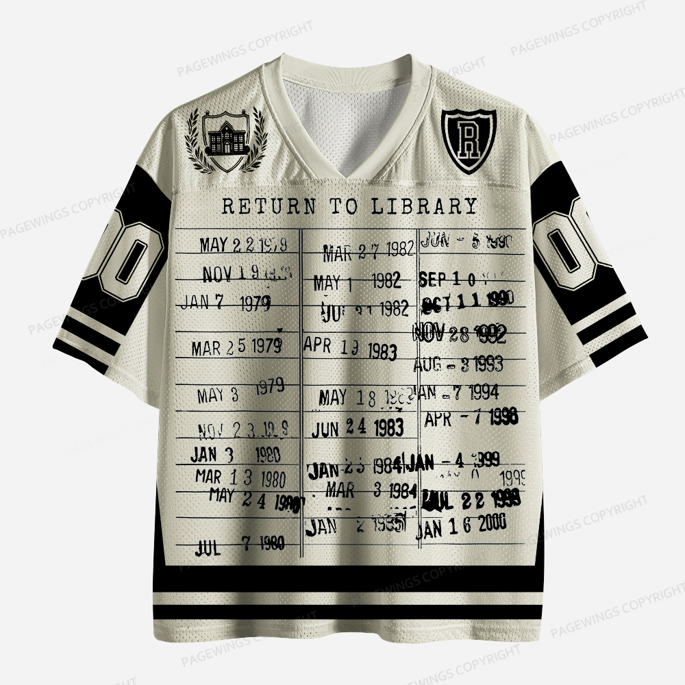 Pagewings Return To Library Unisex Mesh Jersey