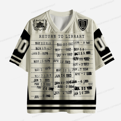 Pagewings Return To Library Unisex Mesh Jersey