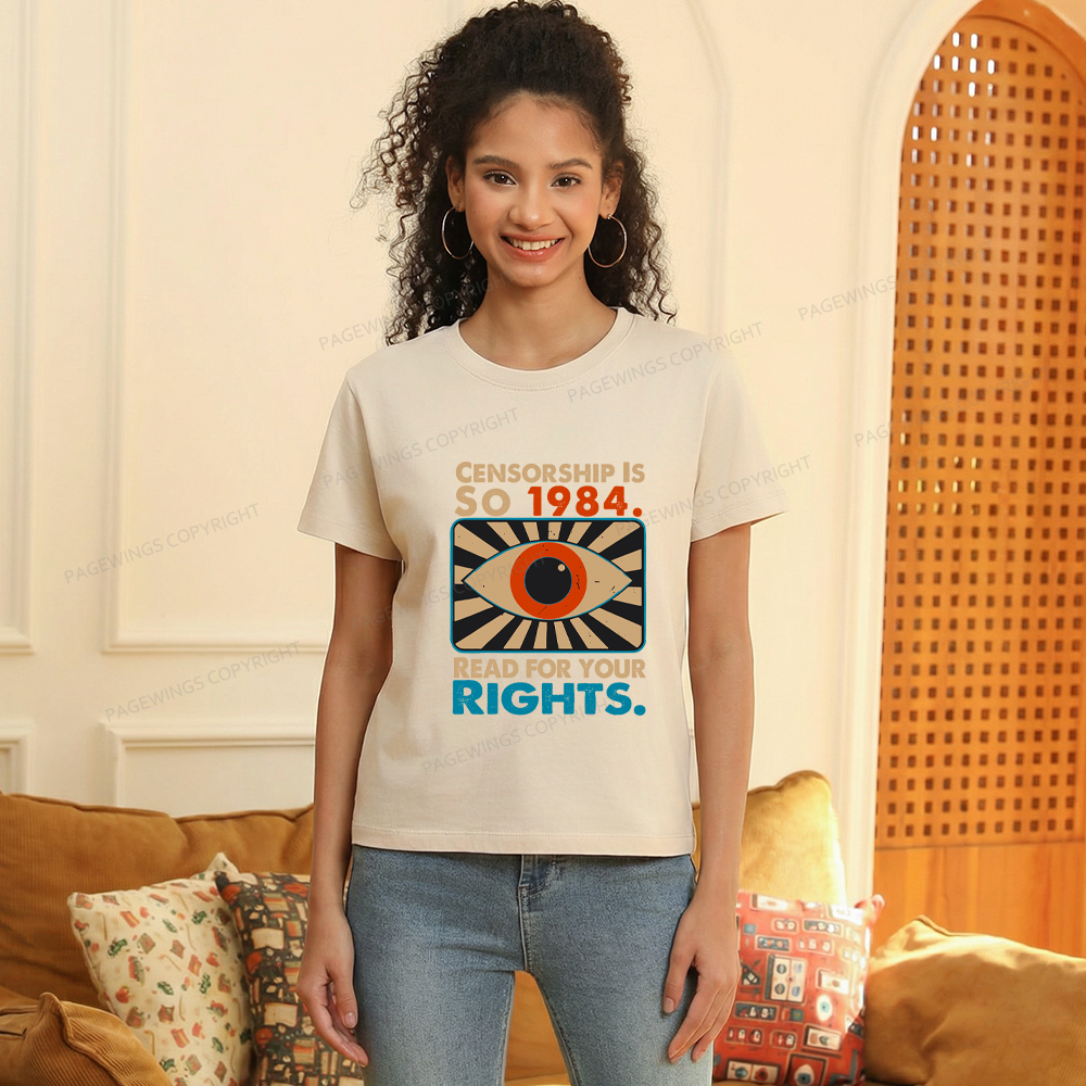 Pagewings Read For Your Rights Women's Washed T-shirt