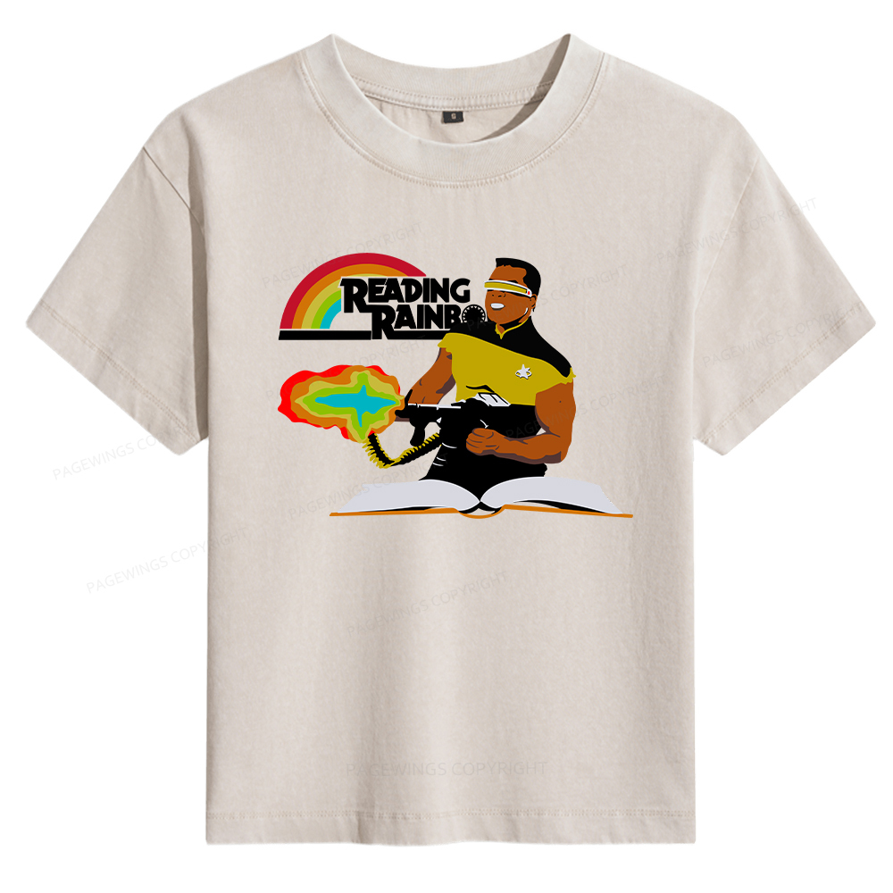 Pagewings Reading Rambo Women's Washed T-shirt