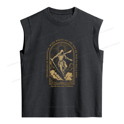 Pagewings Truthless of Shinovar Women's Washed Tank Top