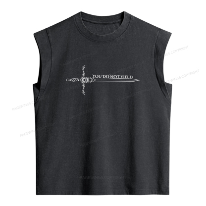 Pagewings You Do Not Yield Women's Washed Tank Top