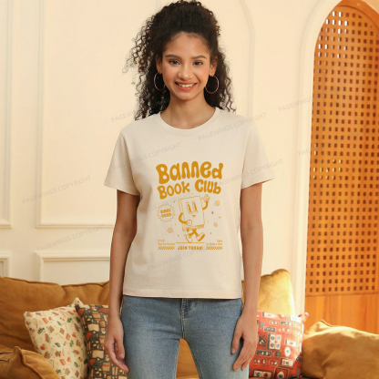 Pagewings Banned Book Club Women's Washed T-shirt