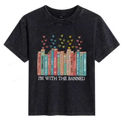 Pagewings I'm With The Banned Women's Washed T-shirt