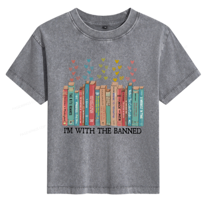 Pagewings I'm With The Banned Women's Washed T-shirt