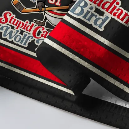 Pagewings Stupid Canadian Wolf Bird Unisex Mesh Jersey