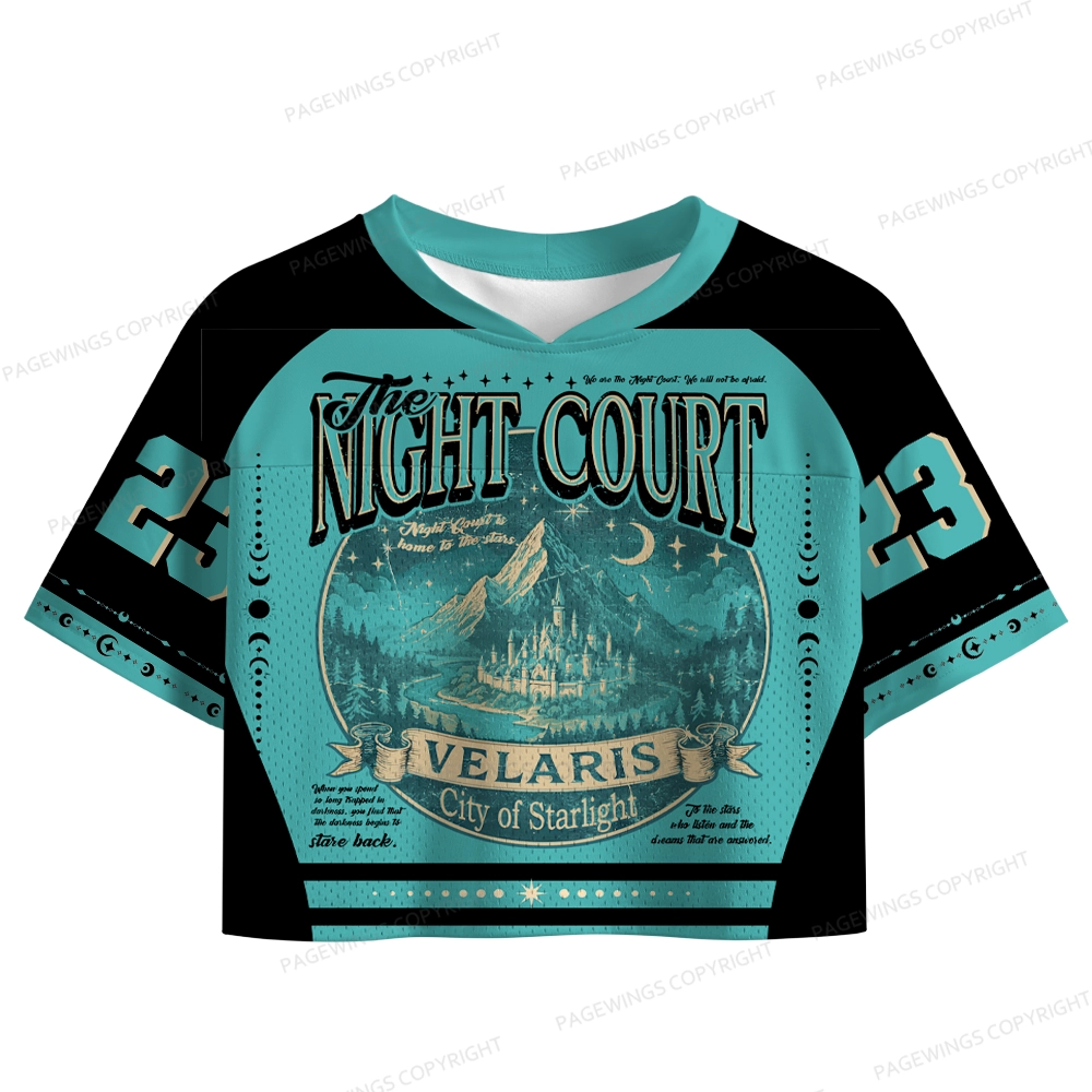 Pagewings The Night Court Women's Crop Mesh Jersey