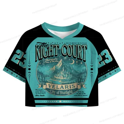 Pagewings The Night Court Women's Crop Mesh Jersey