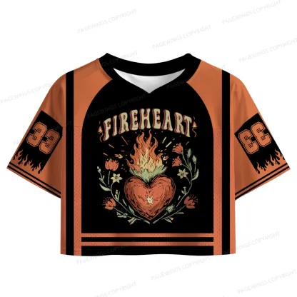 Pagewings Fireheart Women's Crop Mesh Jersey