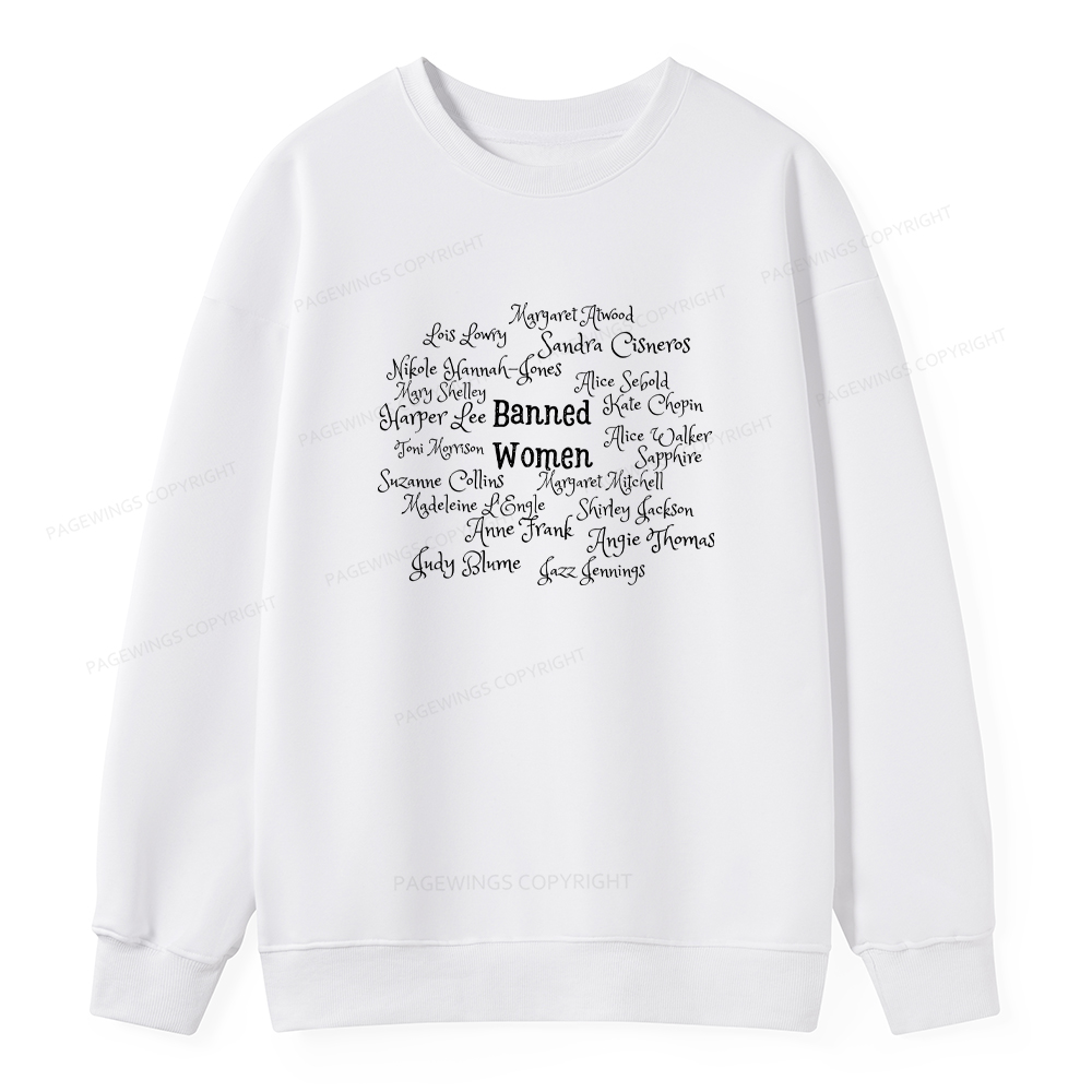 Pagewings Banned books Unisex Classic Sweatshirt