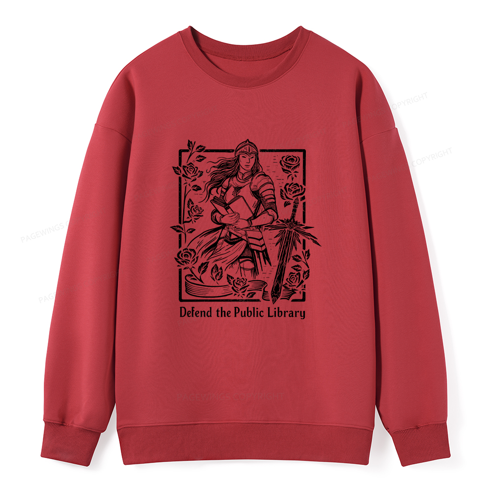 Pagewings Defend The Public Library Unisex Classic Sweatshirt