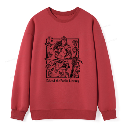 Pagewings Defend The Public Library Unisex Classic Sweatshirt
