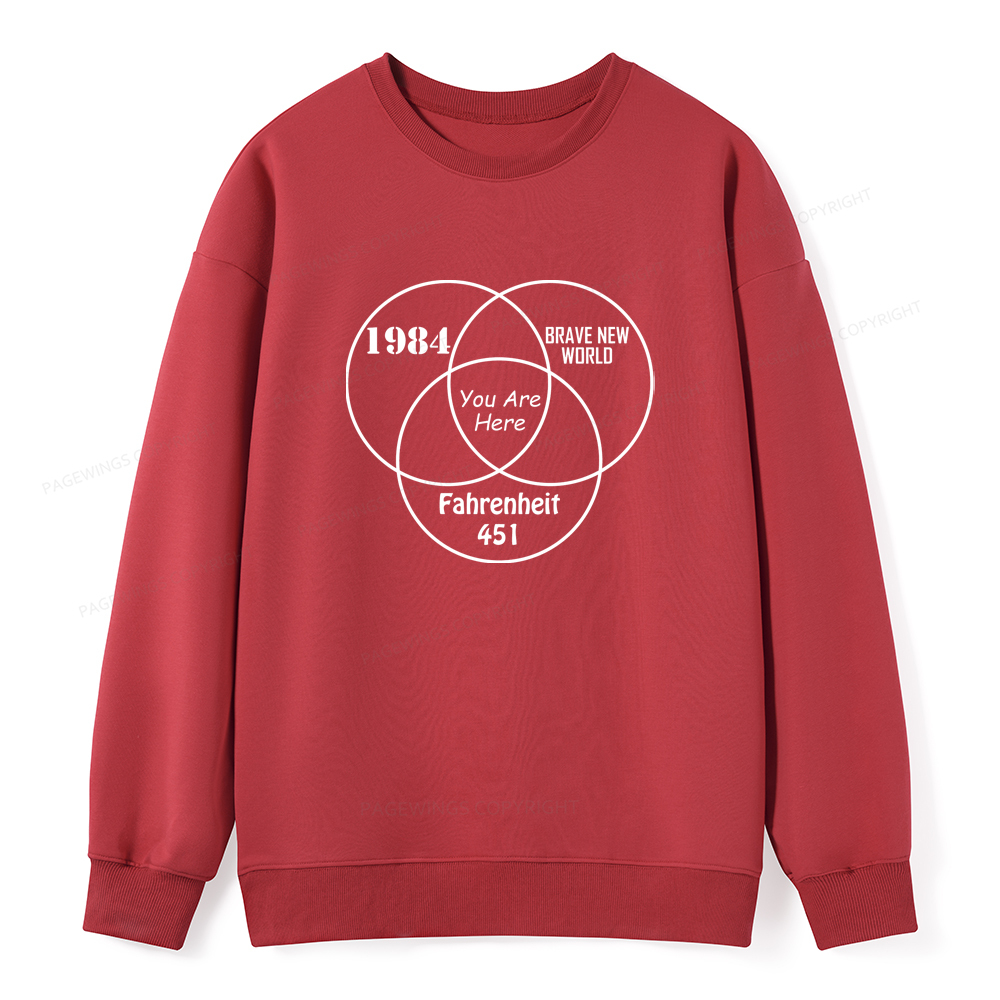 Pagewings I'm With The Banned Unisex Classic Sweatshirt