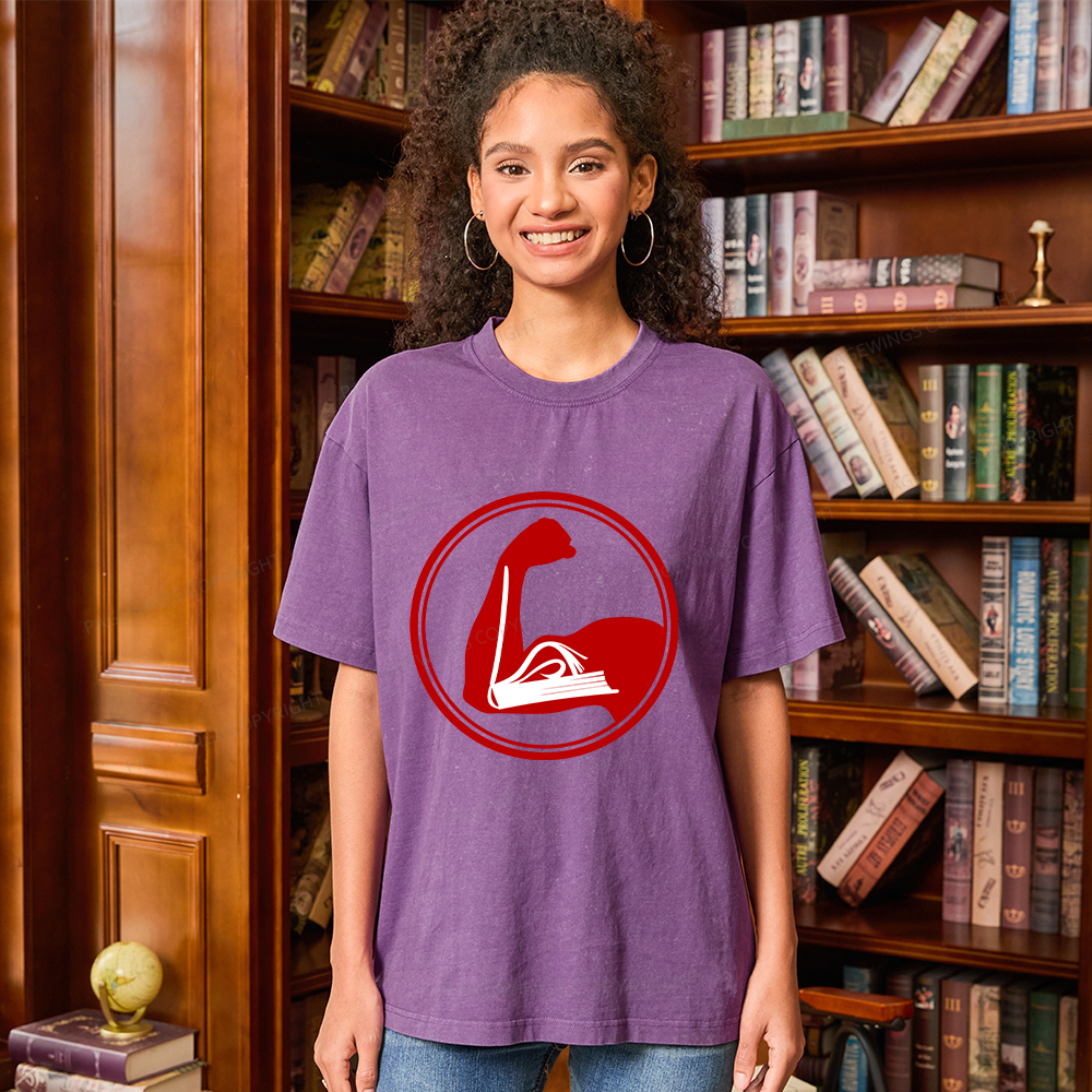 Pagewings Book Lovers Unisex Washed T-shirt