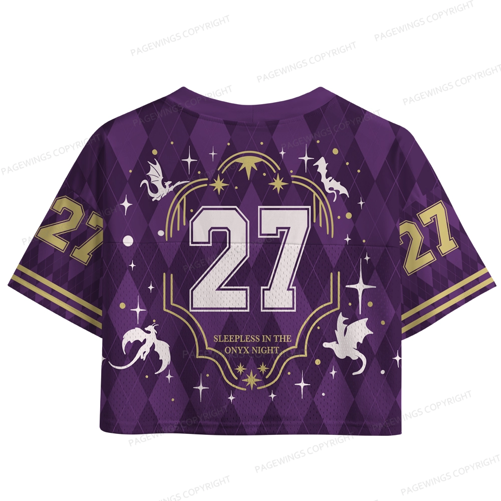 Pagewings Dancing Through The Lightning Strikes Women's Crop Mesh Jersey 