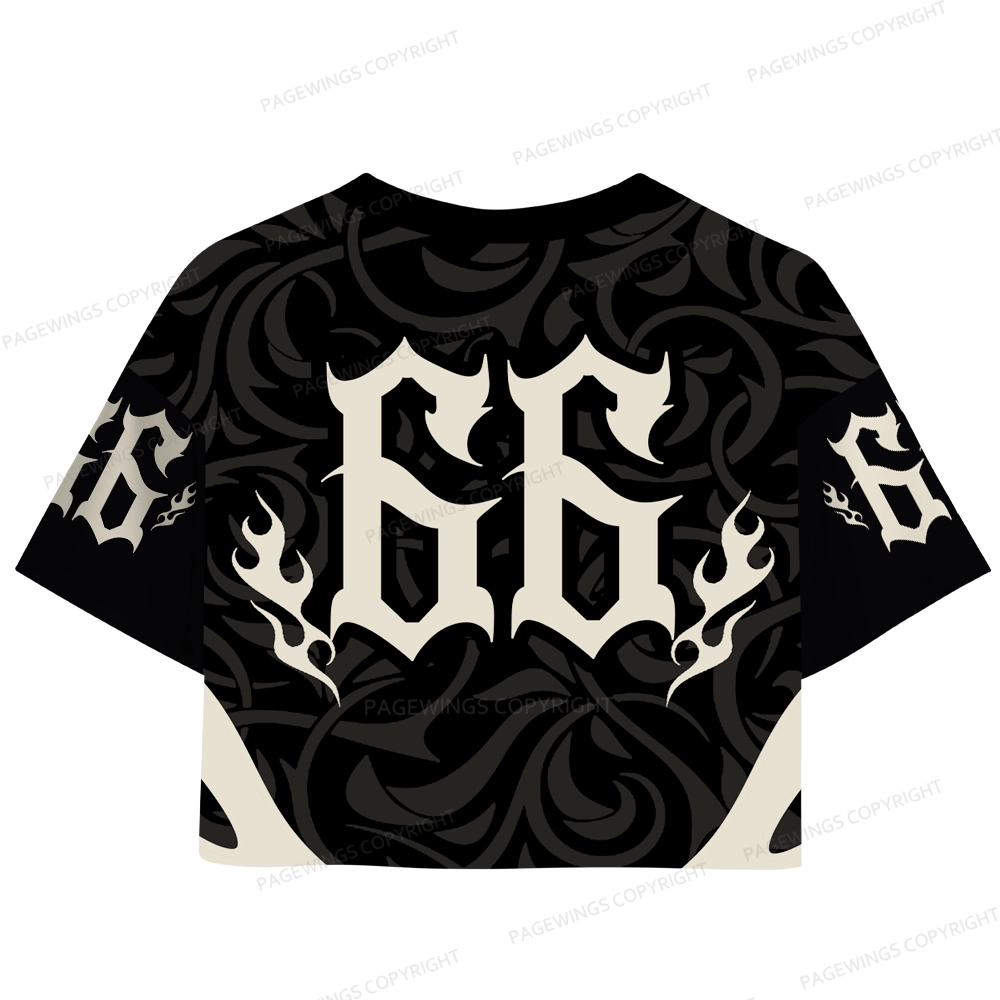 Pagewings Support Your Local Library Women's Crop Mesh Jersey