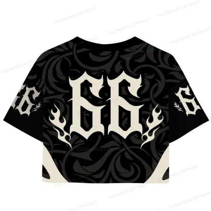 Pagewings Support Your Local Library Women's Crop Mesh Jersey