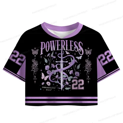 Pagewings Powerless Women's Crop Mesh Jersey 
