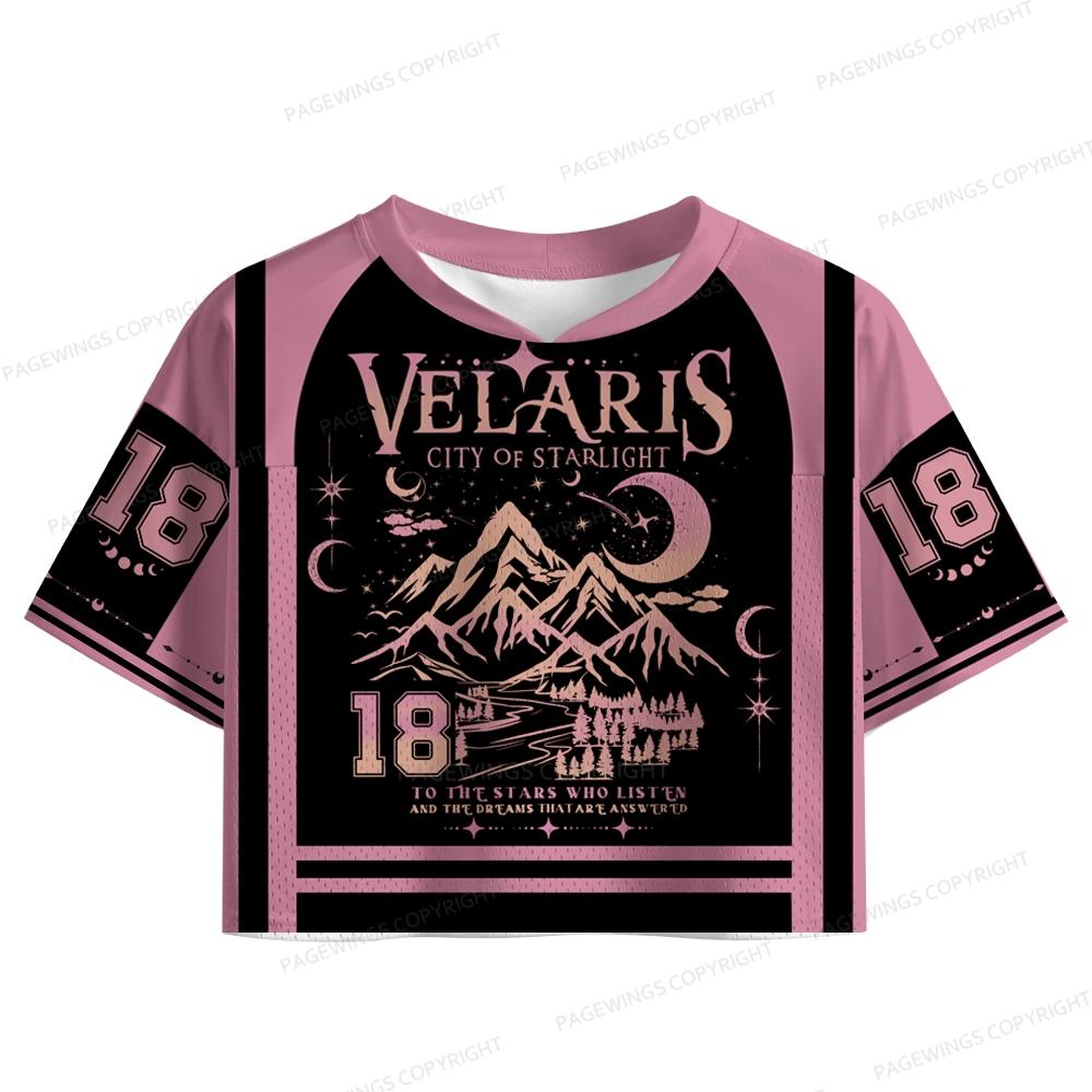 Pagewings Velaris City Of Starlight Women's Crop Mesh Jersey 