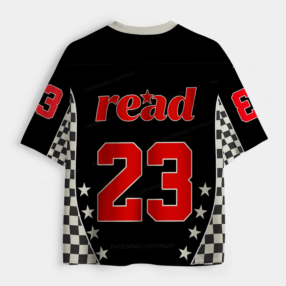 Pagewings I Read Dead People Unisex Mesh Jersey