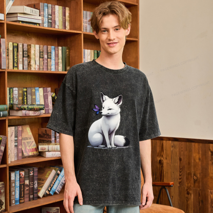 Pagewings Fantasy Book Lover Unisex Washed T-shirt