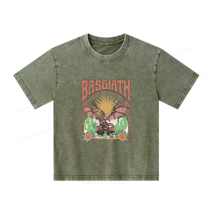 Pagewings Fantasy Team Dragon Rider Unisex Kids Washed T-shirt