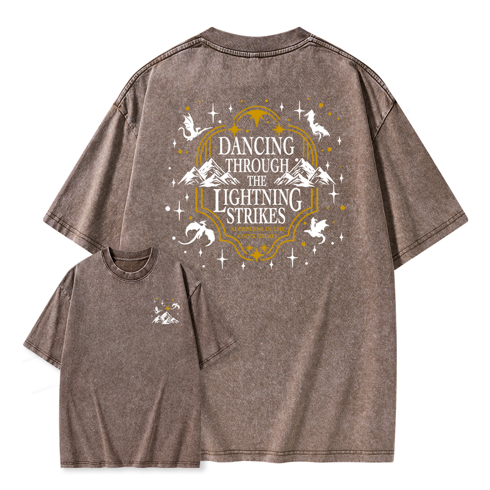 Pagewings She Is Moonlight Unisex Washed T-shirt