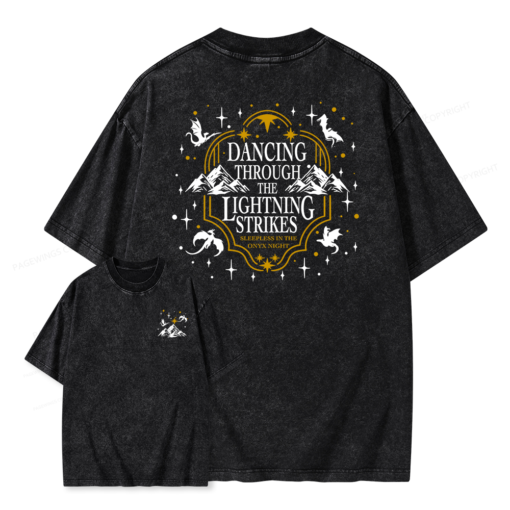 Pagewings She Is Moonlight Unisex Washed T-shirt