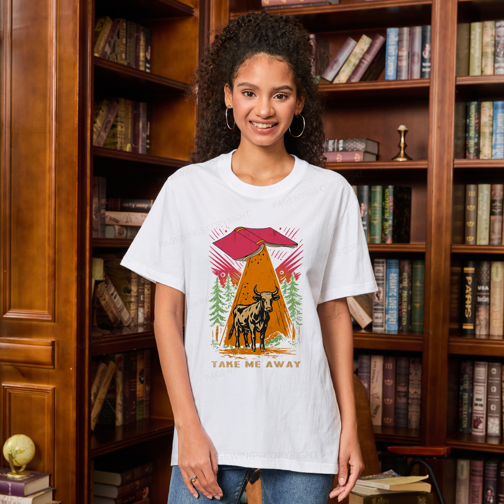 Pagewings Take Me Away Cow Unisex Classic T-shirt