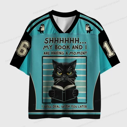 Pagewings My Book And I Are Having A Moment Unisex Mesh Jersey