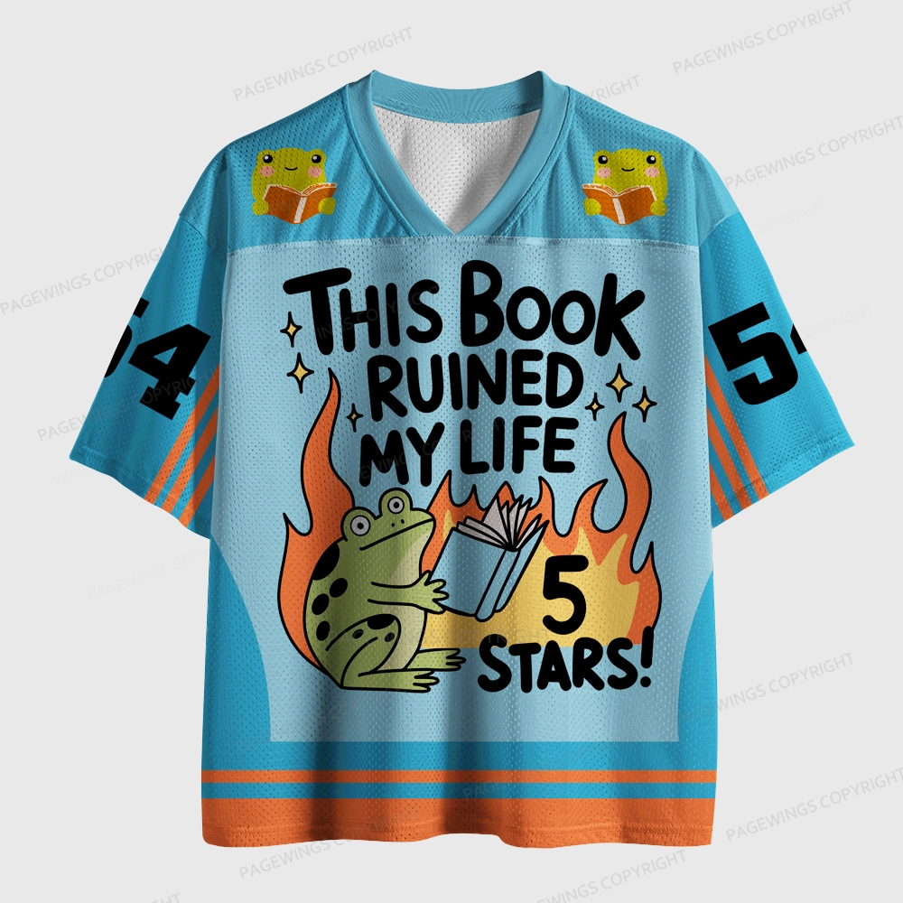 Pagewings This Book Ruined My Life Unisex Mesh Jersey