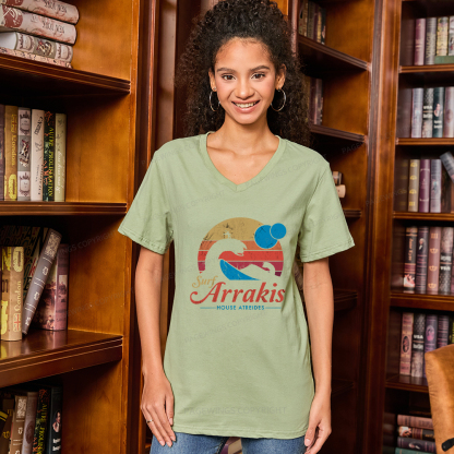 Pagewings Visit Arrakis V-neck T-shirt