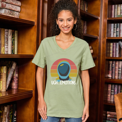 Pagewings Ugh...Emotions V-neck T-shirt