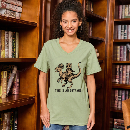 Pagewings Fantasy Book Reader V-neck T-shirt