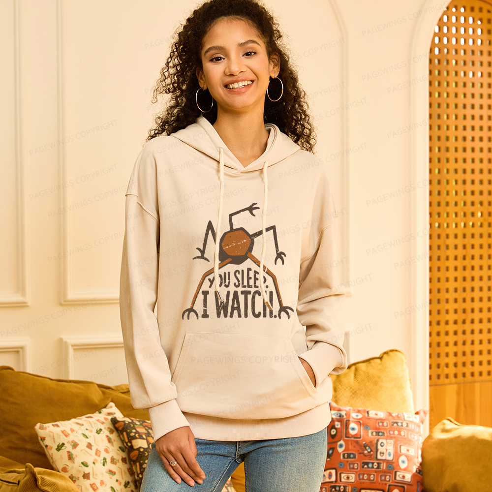 Pagewings You Sleep I Watch Unisex Classic Hoodie