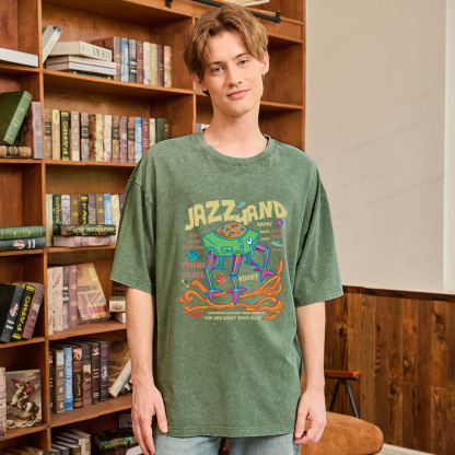 Pagewings Sci-Fi Book Lover Unisex Washed T-shirt