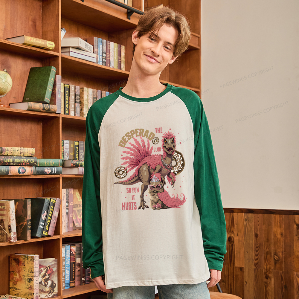 Pagewings Desperado Club Vintage Long Sleeve Raglan T-shirt