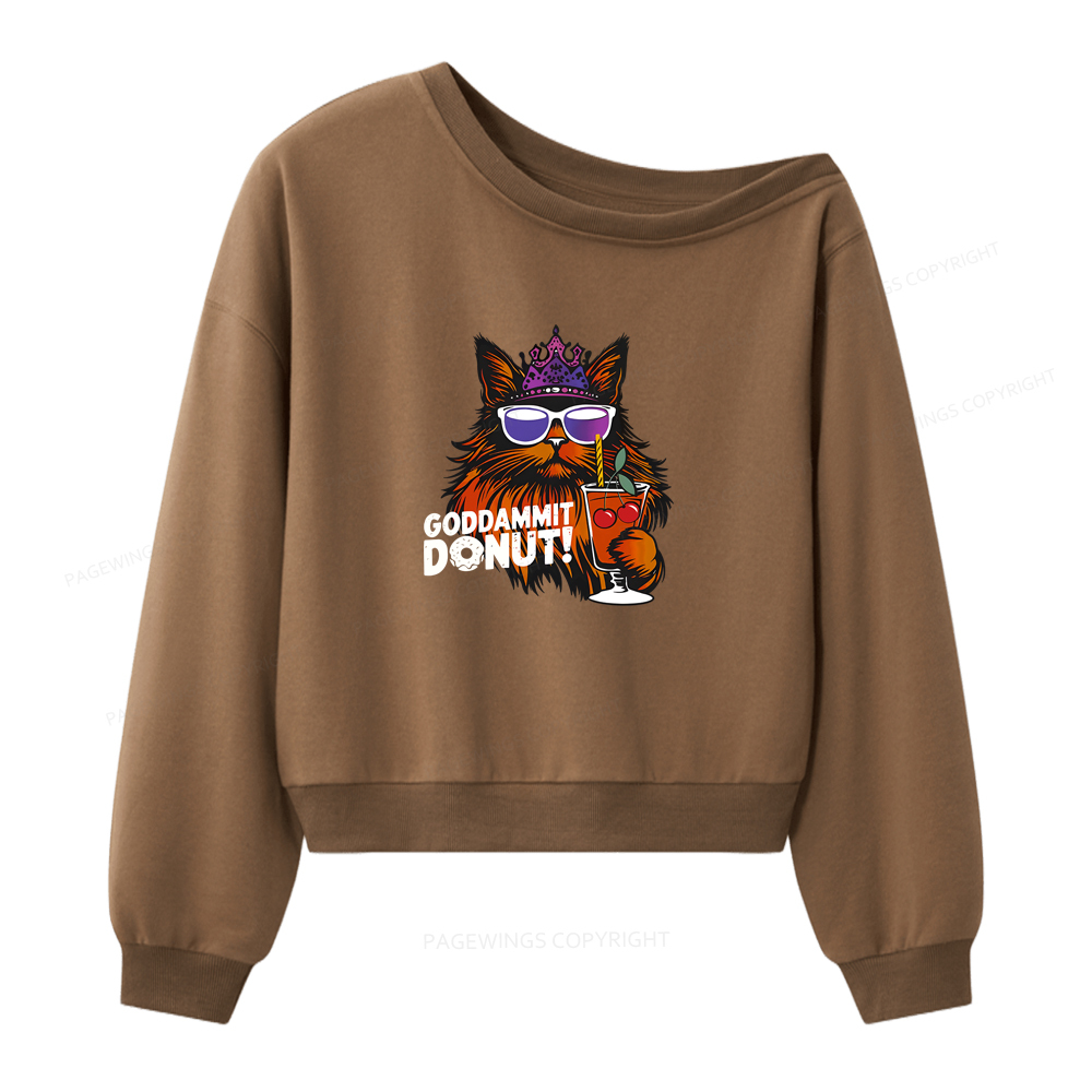 Pagewings Read Sci-Fi Book Women Off Shoulder Sweatshirt