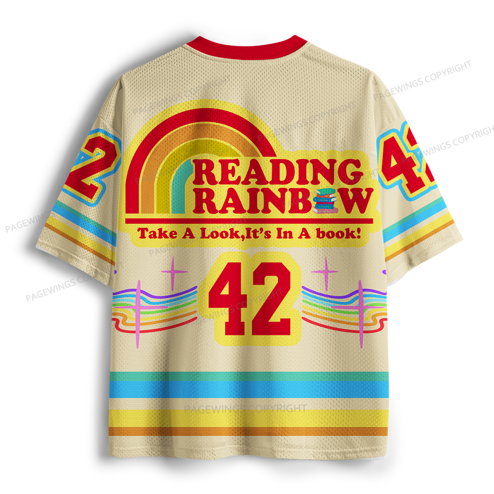 Pagewings Take A Look It's In A Book Unisex Mesh Jersey