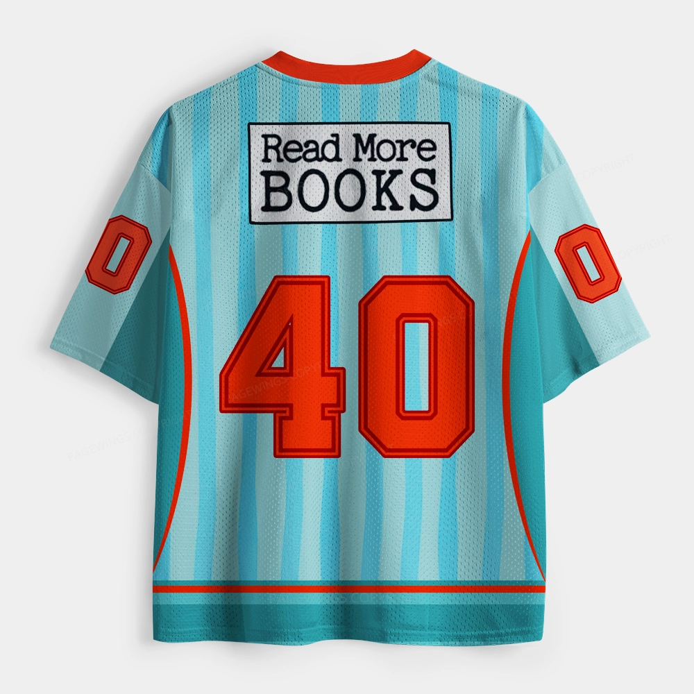 Pagewings Read More Books Unisex Mesh Jersey