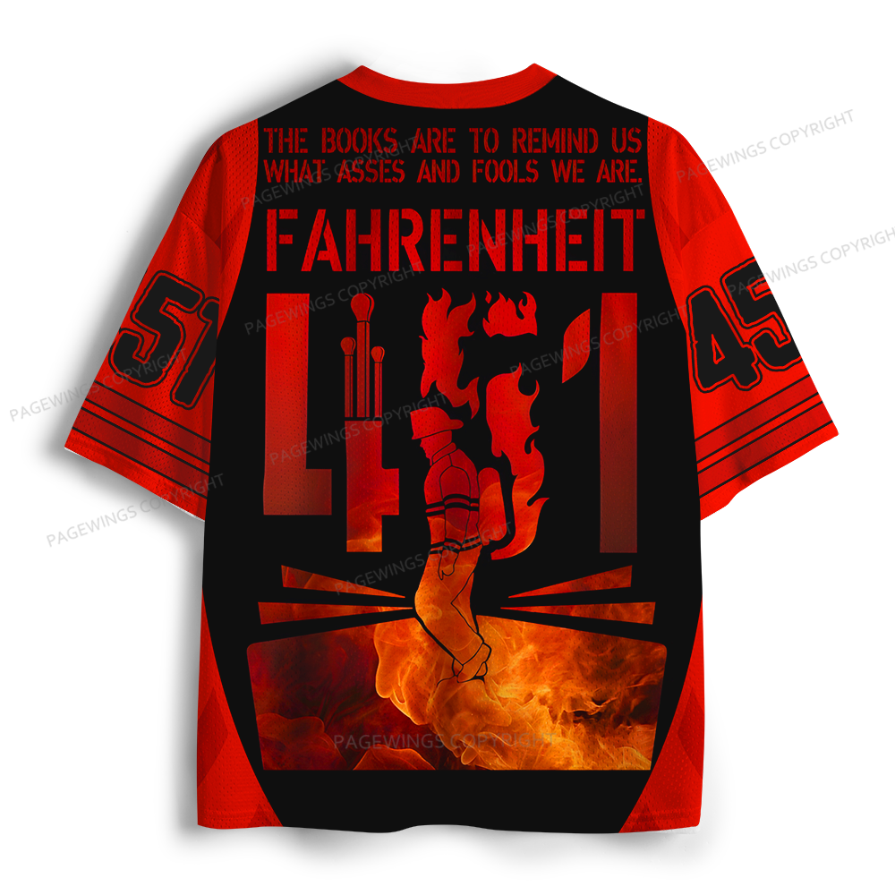 Pagewings The Books Are To Remind Us What Asses  Unisex Mesh Jersey