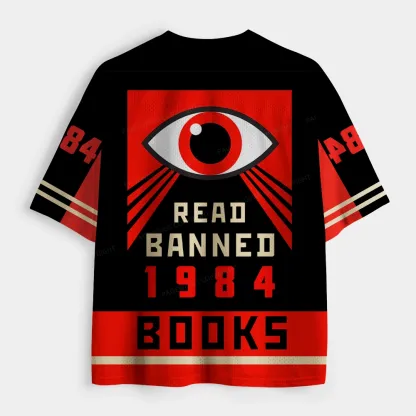 Pagewings Read Banned Books Unisex Mesh Jersey