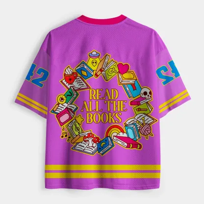 Pagewings Read Books Unisex Mesh Jersey