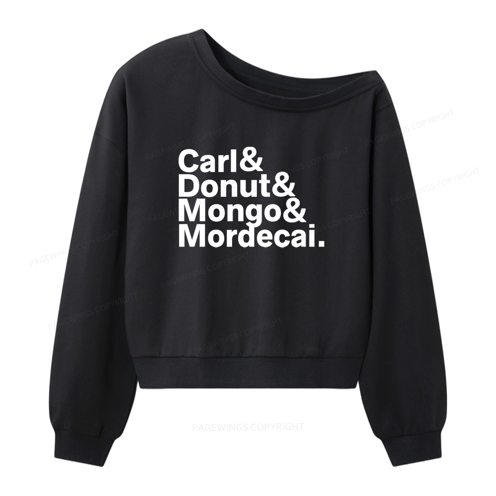 Pagewings Sci-Fi Book Lovers Women Off Shoulder Sweatshirt