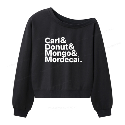 Pagewings Sci-Fi Book Lovers Women Off Shoulder Sweatshirt