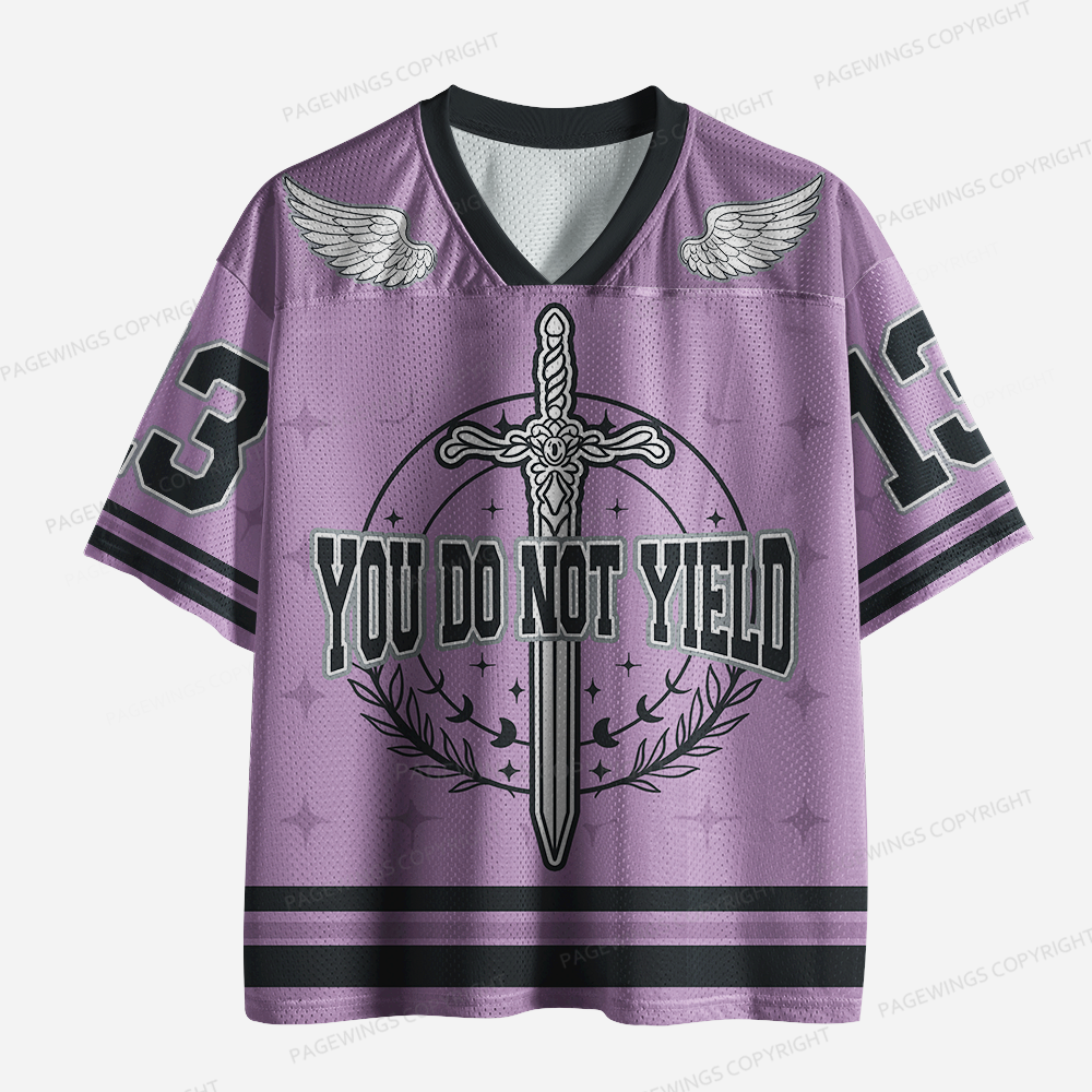Pagewings You Do Not Yield Unisex Mesh Jersey